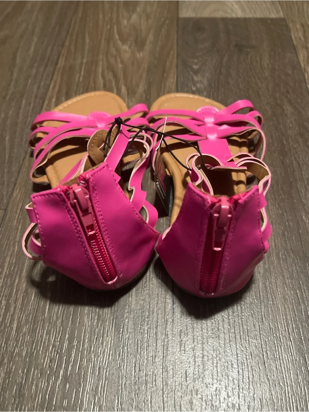 Girl’s Hot Pink Strappy Gladiator Sandals